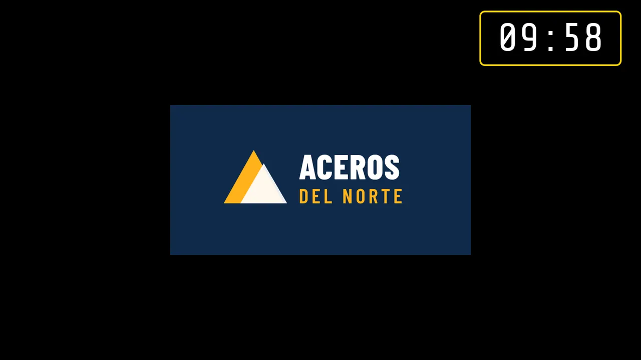 Descanso con patrocinador y la cuenta atrás en la esquina